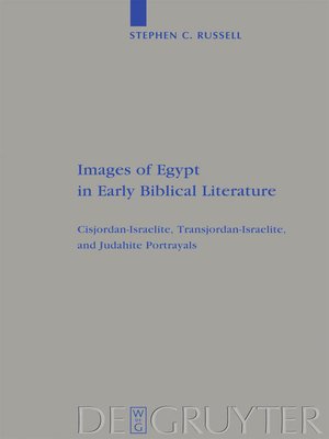 cover image of Images of Egypt in Early Biblical Literature
